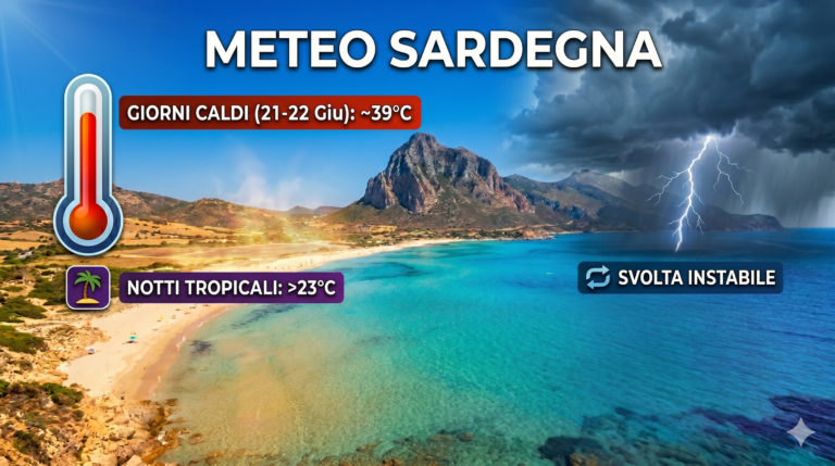 Meteo Sardegna - Arriva il caldo.