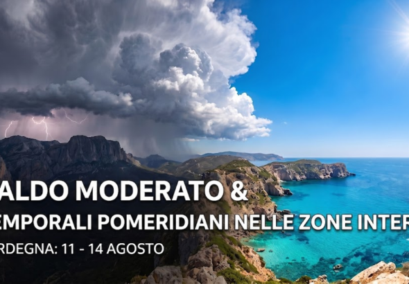 Caldo Estivo e Sole Prevalente, ma con Temporali Pomeridiani sui Rilievi