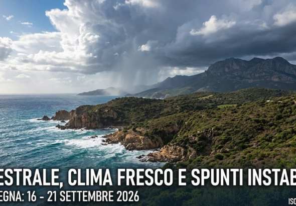 Settimana Dinamica tra Schiarite, Venti di Maestrale e Spunti Instabili (16 - 21 Settembre 2026)