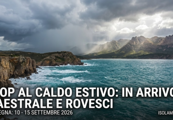 Stop al Caldo Estivo, Irruzione di Maestrale e Rovesci prima di una Fase Fresca (10 - 15 Settembre 2026)